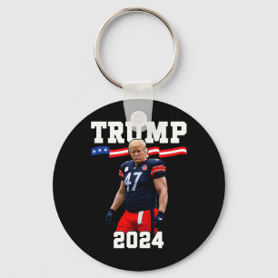 Trump 47 Football Jersey 2024 Us Flag Trump Vance Keychain