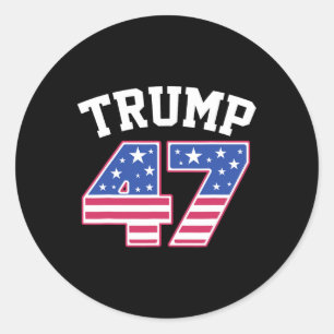 Trump 47 President Elect Usa America Inauguration Classic Round Sticker