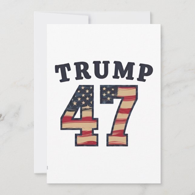 Trump 47 Proud Maga American inauguration Day  Invitation (Front)