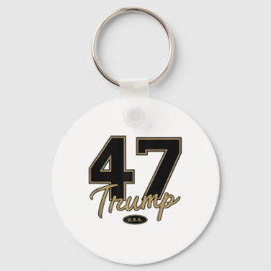 Trump 47 Trump 2024 Republican Conservative 47 Tru Keychain