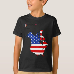 Trump 51 State Of American Canada Usa Flag United T-Shirt