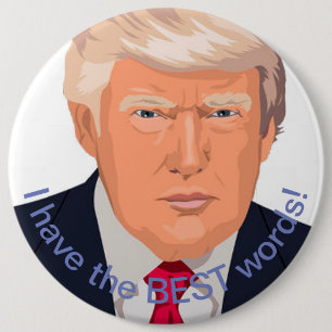 Trump 6 Inch Round Button