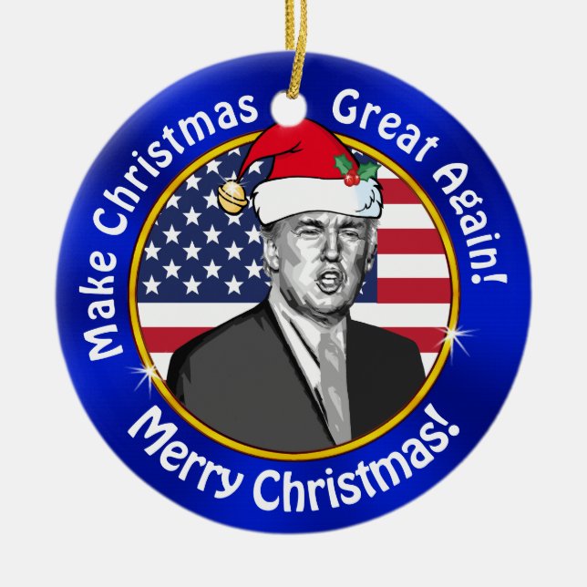 Trump à bas prix fait de Noël un grand ornement (Devant)