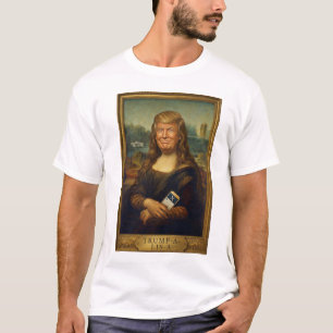 Trump-a-Lisa Classic Art Parody   Political Cartoo T-Shirt