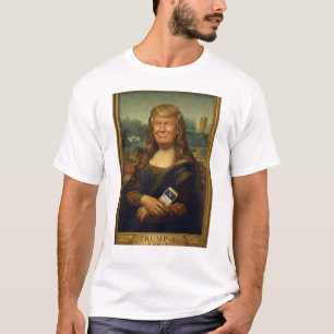 Trump-a-Lisa Classic Art Parody   Political Cartoo T-Shirt