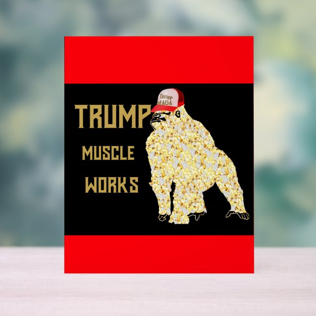TRUMP ACRYLIC SIGN (Neutral)