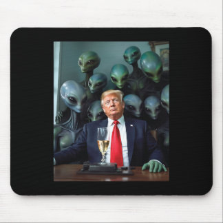 Trump Aliens Office Photo Uap Ufo Extraterrestrial Mouse Pad