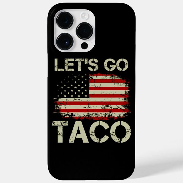 Trump Always Chickens Out Let's Go Taco Case-Mate iPhone Case (Back)