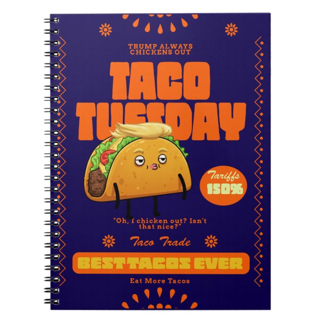 Trump Always Chickens Out Notebook (Front)