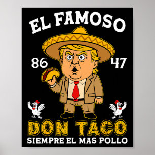 Trump Always Chickens Out Poster