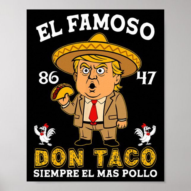 Trump Always Chickens Out  Poster (Front)