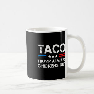 Trump Always Chickens Out Taco Trade Funny Meme 6  Coffee Mug