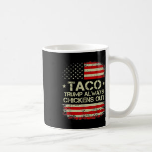 Trump Always Chickens Out Taco Trade Funny Meme 9  Coffee Mug