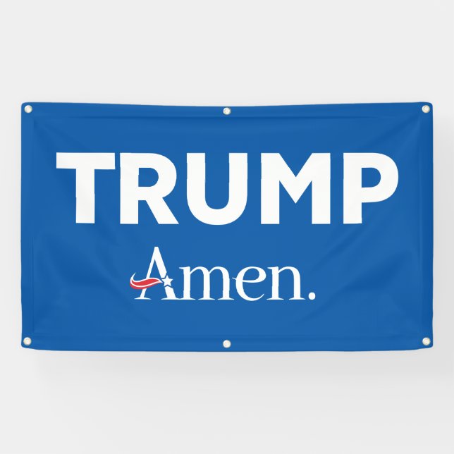 Trump Amen Banner (Horizontal)