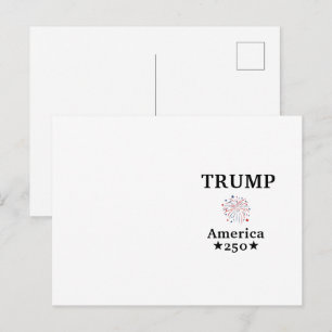 Trump America 250 Personalized Name Postcard