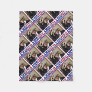TRUMP-AMERICA-COWBOY FLEECE BLANKET
