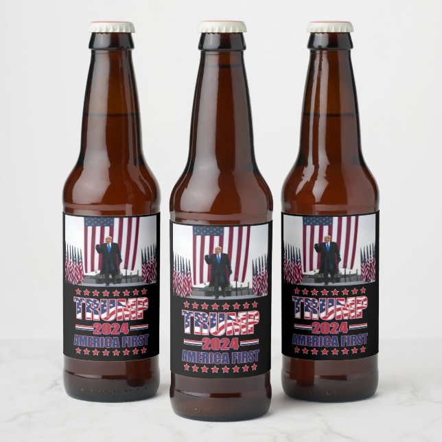 Trump America First Beer Bottle Label (Bottles)
