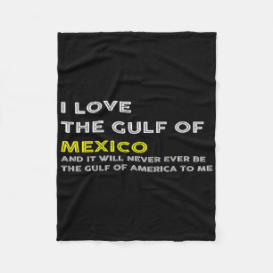 Trump America Gulf Of Mexico President Trump Gulf  Fleece Blanket