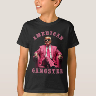 Trump American Gangster 47th President Funny  T-Shirt