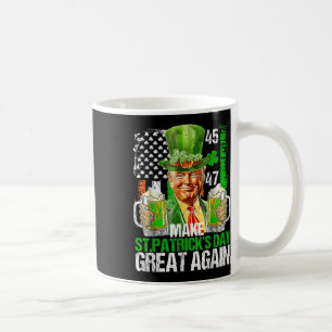 Trump American Shamrock Make St Patricks Day Coffee Mug