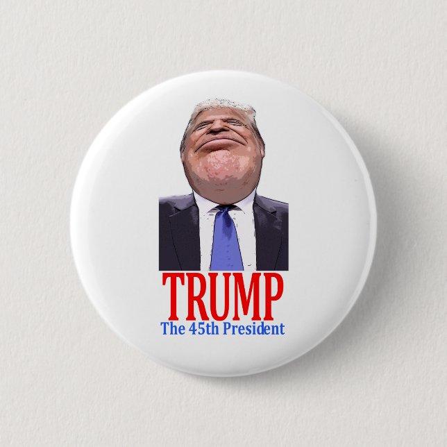 Trump, America's 45th President 2 Inch Round Button (Front)