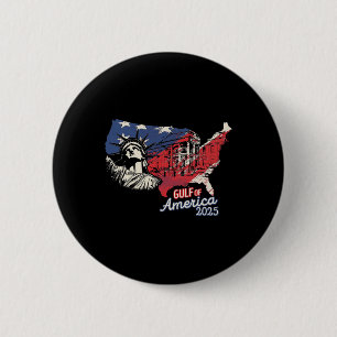 Trump America's Gulf Mexico President Trump 2025 A 2 Inch Round Button
