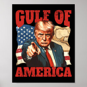 Trump America's Gulf Mexico President Trump 2025  Poster
