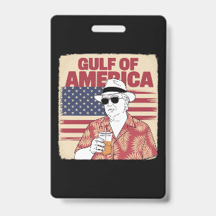 Trump America's Gulf Mexico President Trump  Badge
