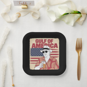 Trump America's Gulf Mexico President Trump Paper Plate