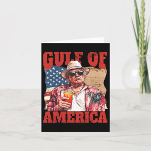 Trump America's Gulf Mexico President Trump Sombre Card