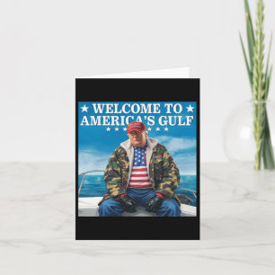 Trump America's Gulf Mexico President Trump Sombre Card