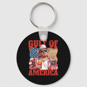 Trump America's Gulf Mexico President Trump Sombre Keychain