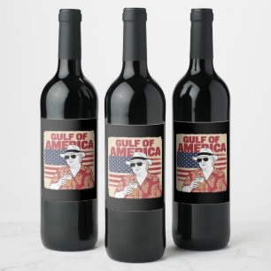 Trump America's Gulf Mexico President Trump Wine Label
