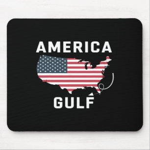 Trump America's Gulf Mexico Retro Us Map  Mouse Pad