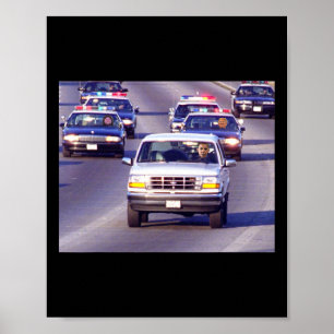 Trump And Fat Vance Police Car Chase Of Oma Meme  Poster