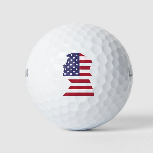 TRUMP and Flag Golf Balls (Front)