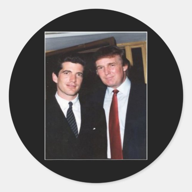 Trump And Jfk Anonymous  Classic Round Sticker (Front)