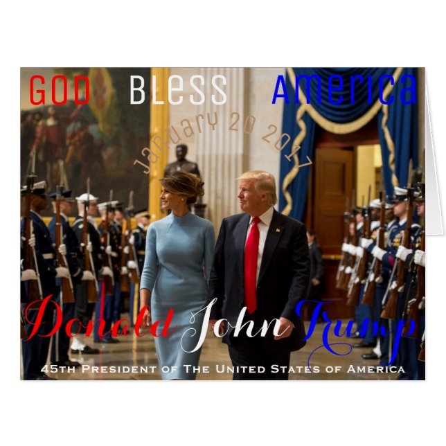 Trump and Melania Joint Armed Forces Honour Guard (Front Horizontal)