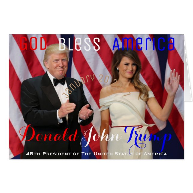 Trump and Melania Salute Our Armed Services Ball (Front Horizontal)
