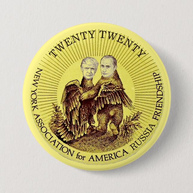Trump and Putin 3 Inch Round Button (Front)