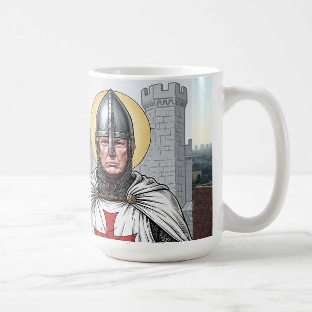 Trump and the Knights Templar  Coffee Mug (Right)