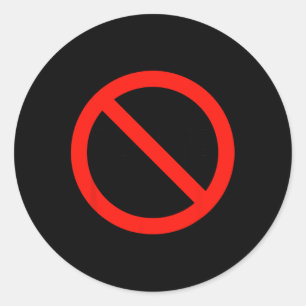 Trump - Anti Trump Classic Round Sticker