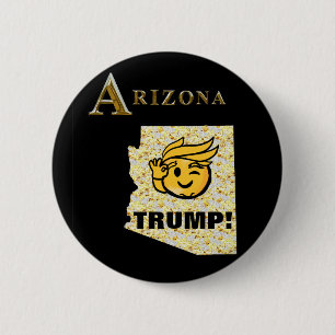 TRUMP ARIZONA 2 INCH ROUND BUTTON