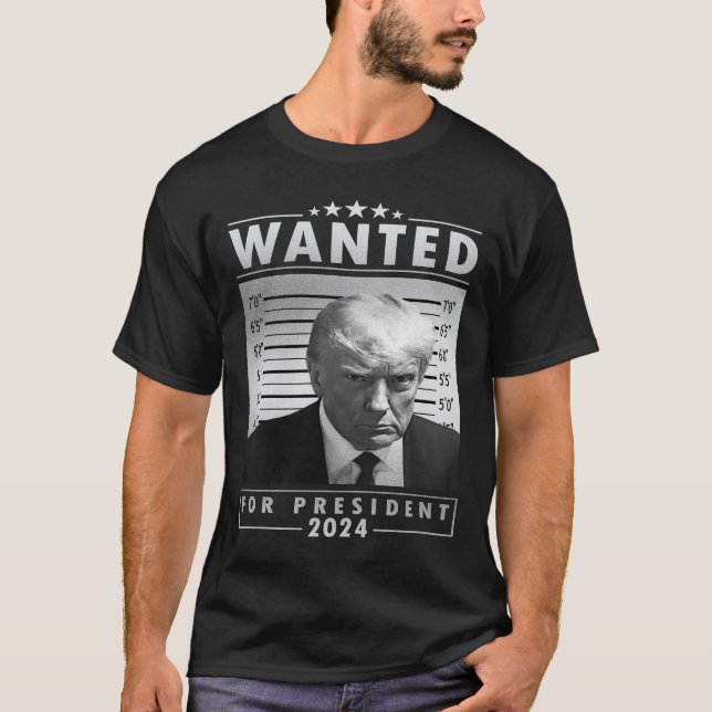 Trump Arrest Mugshot T-Shirt (Front)
