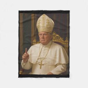 Trump As Pope Tee Meme Funny 1 Fleece Blanket