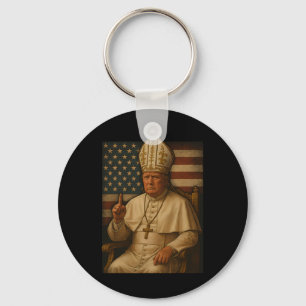 Trump As Vatican Church Pope Republican Make Vatik Keychain