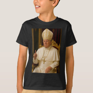 Trump As Vatican Church Pope Trump Funny Vatican C T-Shirt