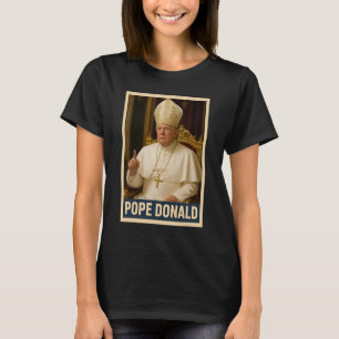Trump As Vatican Church Pope Trump Funny Vatican C T-Shirt