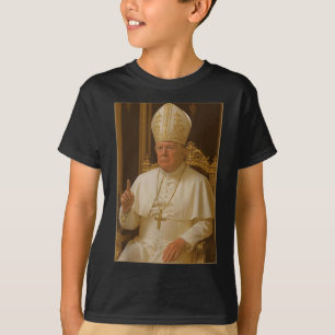 Trump As Vatican Church Pope Trump Funny Vatican C T-Shirt