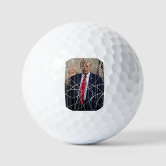 Trump at Border Golf Balls